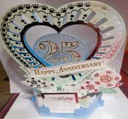 Anniversary Card for 25th