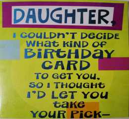 Birthday Card-For a Daughter
