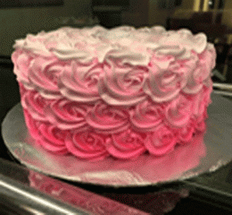 Ombre Rose Cake